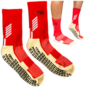 Skarpety antypoślizgowe Y3S Thin czerwone