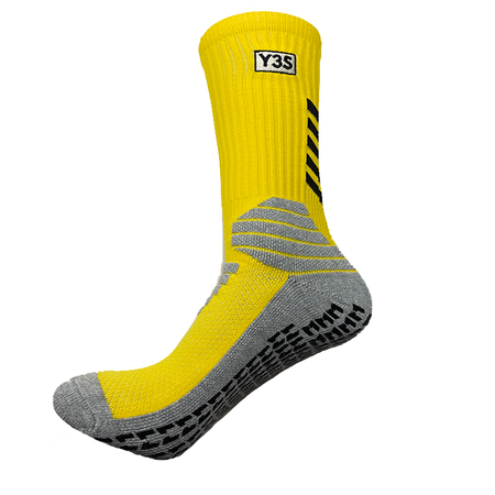 SKARPETY PIŁKARSKIE ANTYPOŚLIZGOWE SPORTOWE ŻÓŁTE Y3S