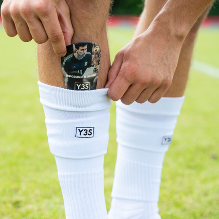 Mini ochraniacze piłkarskie Y3S Messi 10/6cm